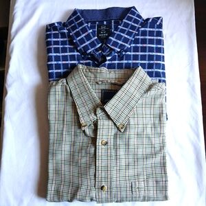 Assorted Casual/Dress Shirts Size XL/17.5 Lot of 2
